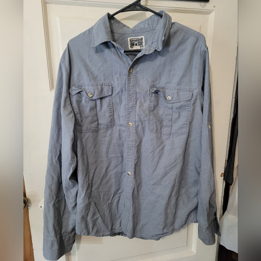 Converse One Star Light Blue Shirt